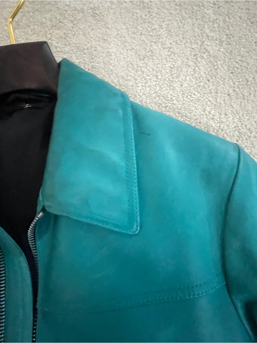 Tom Ford Rare Teal Green Leather Jacket - Used - Picture 9 of 13